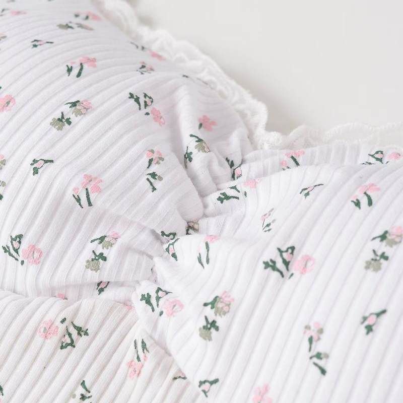 Cielle Ruched Flower Top