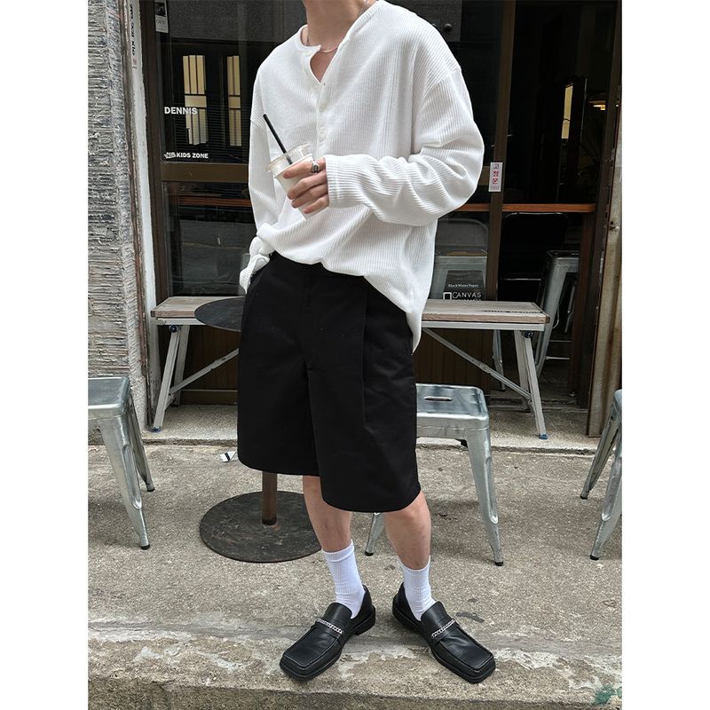 [S/S] Label bermuda cotton pants(4color)