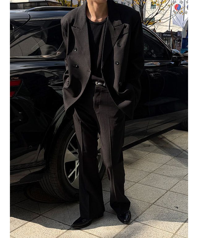 [SET UP 가능] Max boots cut slacks(2color)