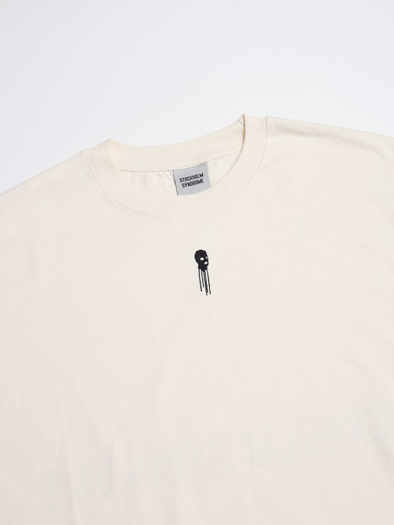 バラクラバロゴTシャツ - クリーム