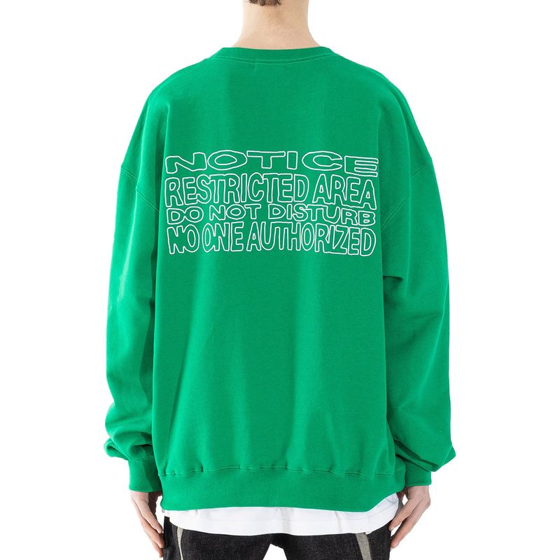 MASSNOUN(マスノウン)の「RESTRICTED AREA SWEAT SHIRTS MSHCR002-GR(Tops)」