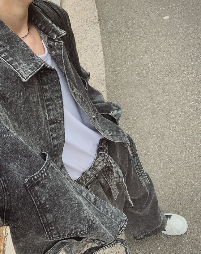 East Belted Denim Jacket