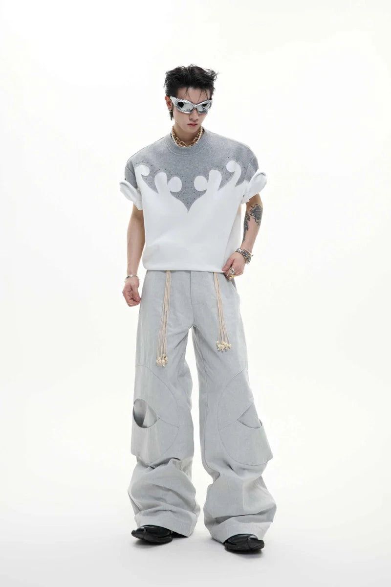 Burnout Rhinestone Cotton Tee