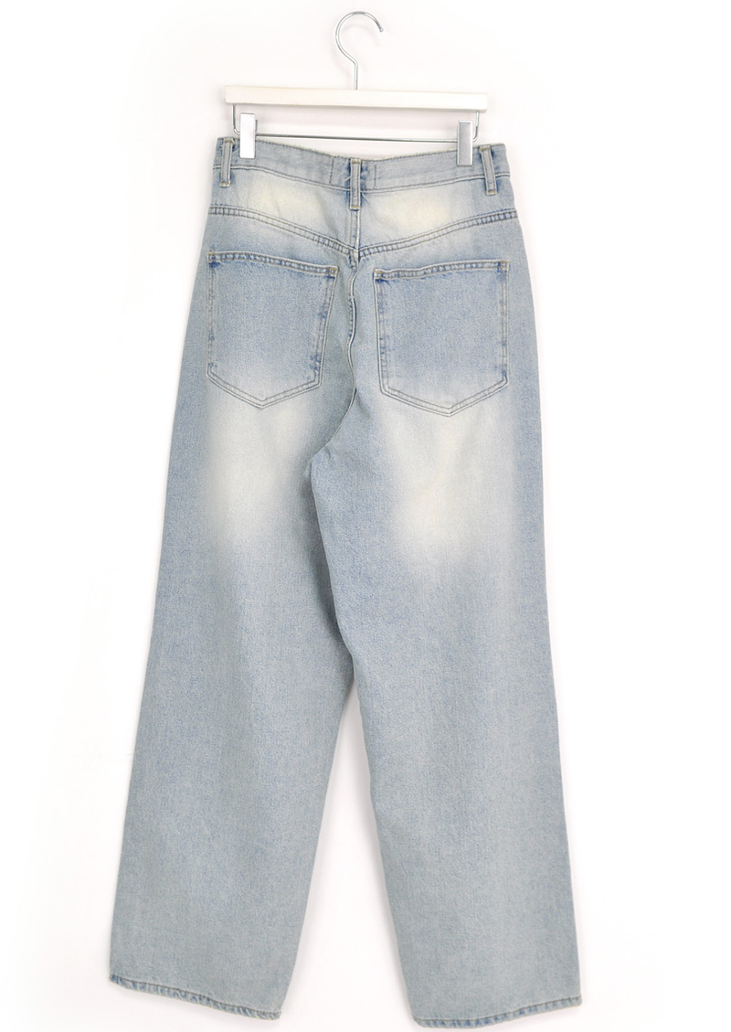 (UNISEX)soft denim pants