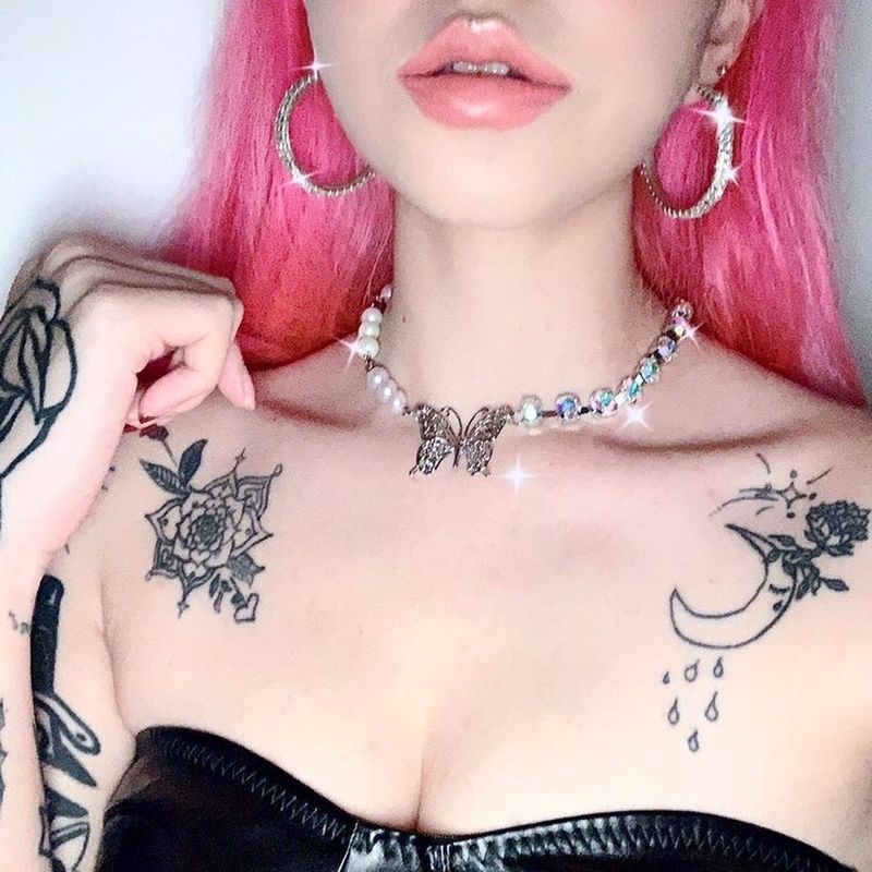 Diamond Butterfly Necklace