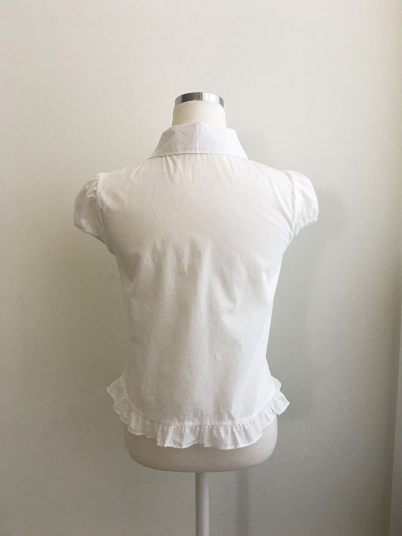 Flower avant blouse