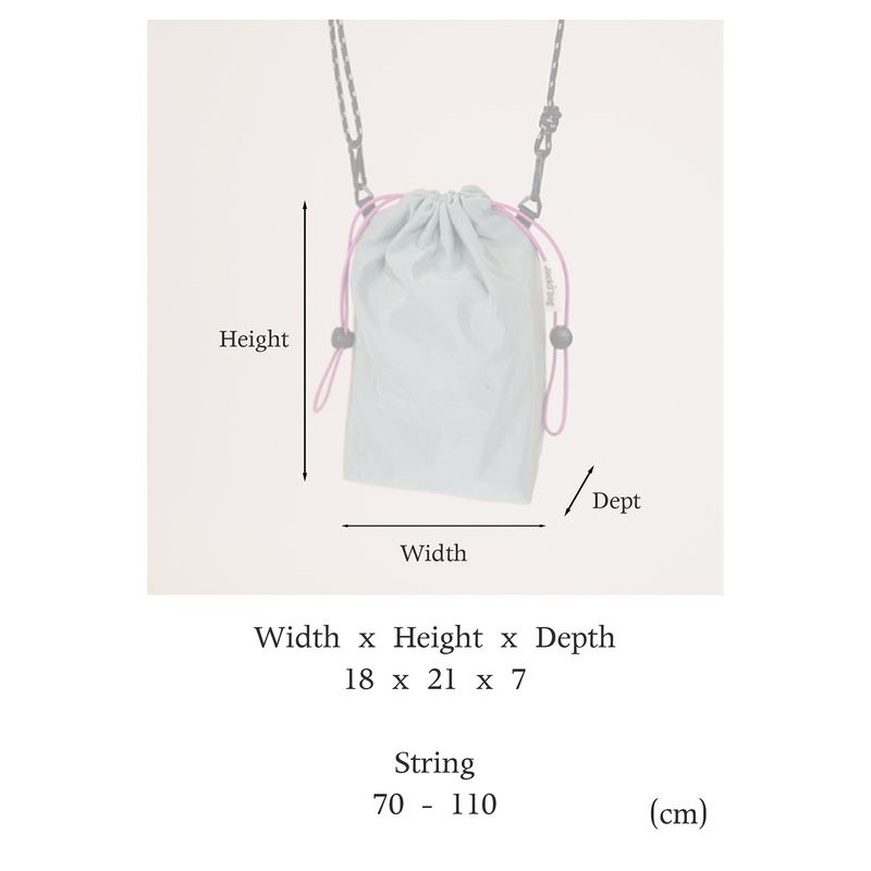 Nylon pouch bag 3 colors