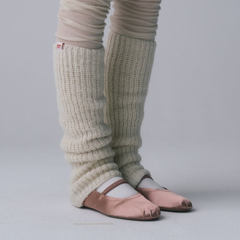 ALPACA LEG WARMERS, IVORY