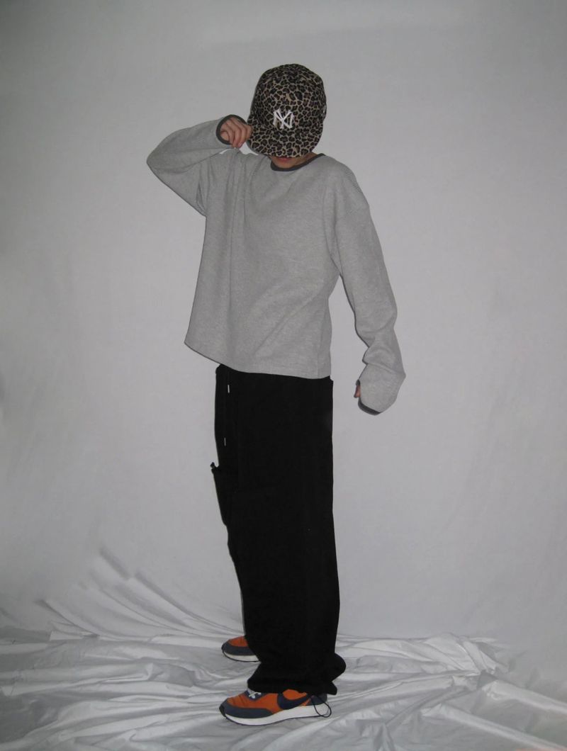 Round Waffle Hand Warmer Long Sleeve(4c) 