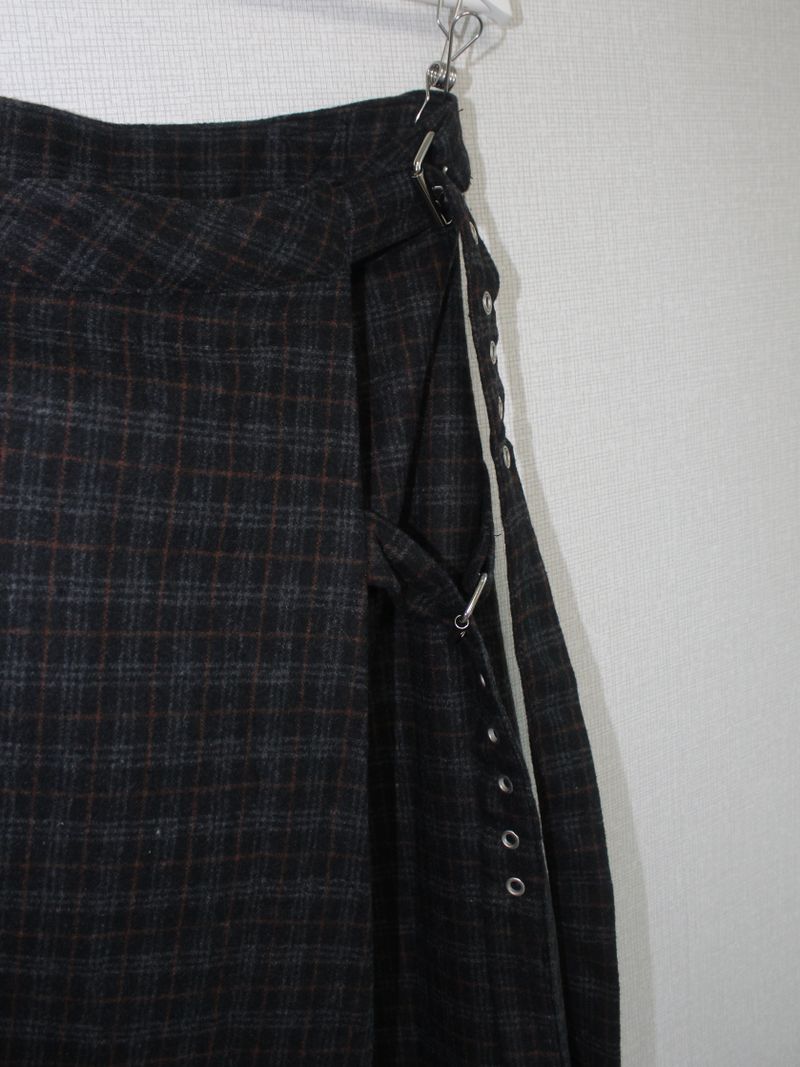 unbal wrap skirt