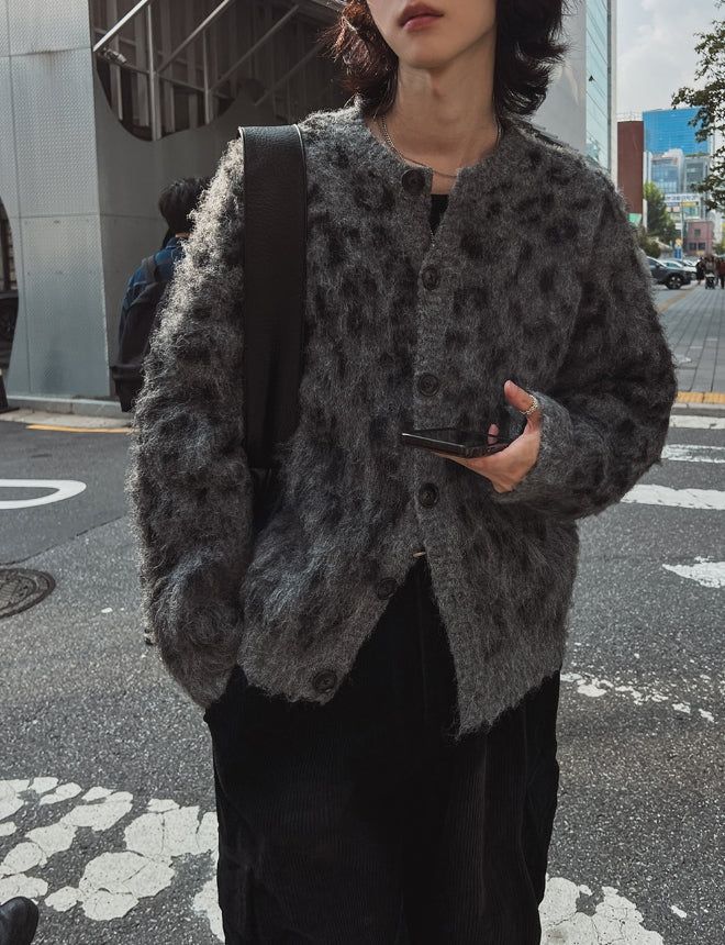 リファードウールラウンドカーディガン