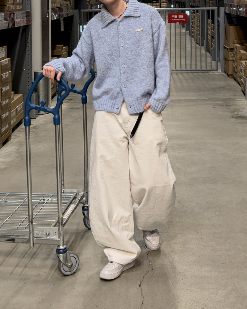 Nevis Cotton Wide Curved Pants