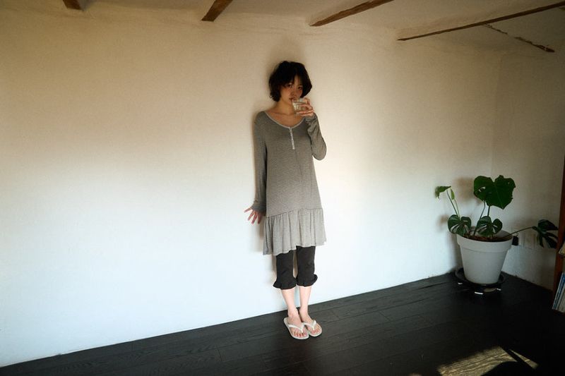 Scandi striped dress (3color)