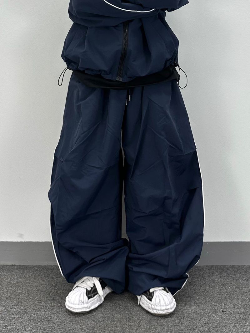 piping balloon track pants