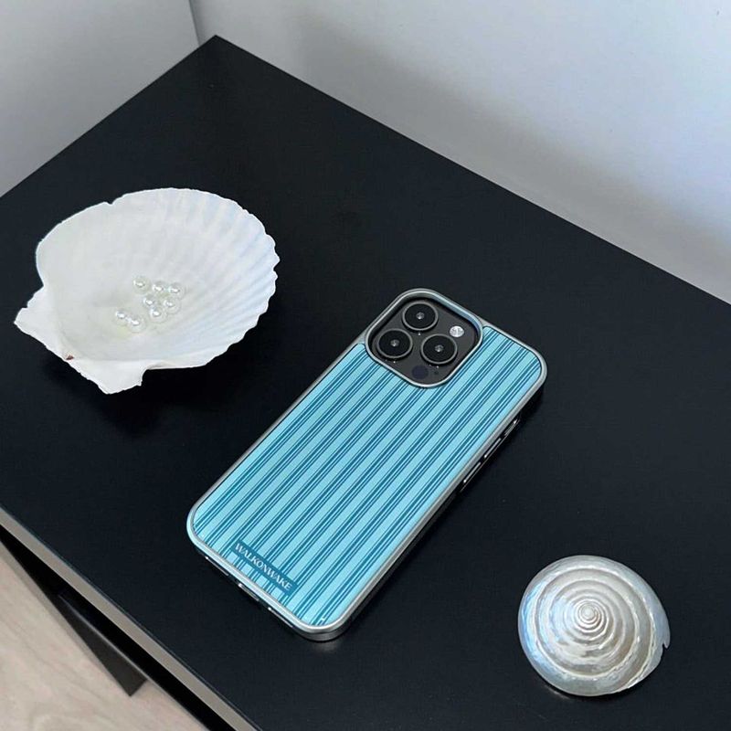 [Epoxy Silver] Stripe case(green)