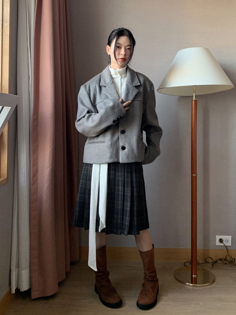 WOOL CROP BLAZER