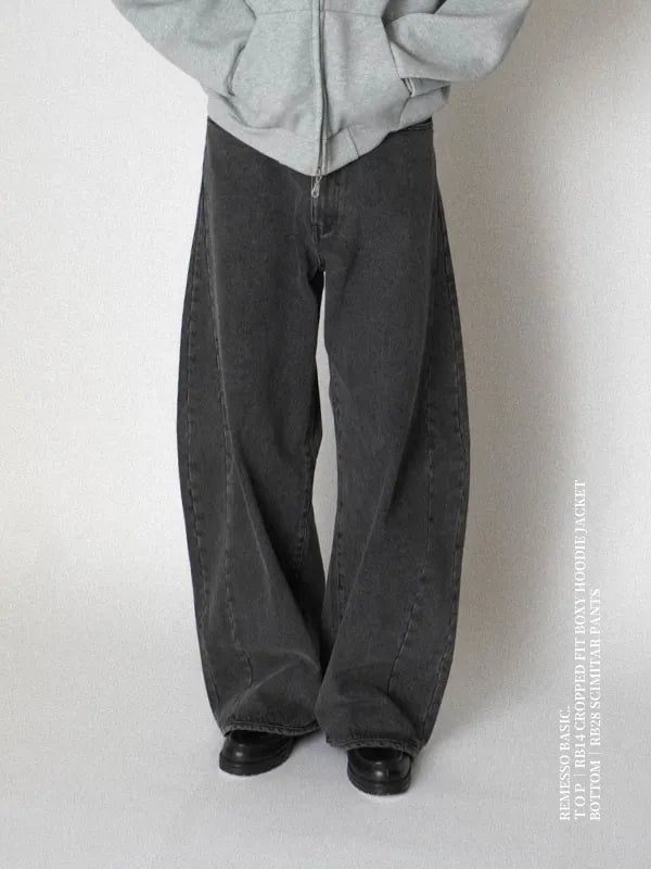 Remesso(レメッソ)の「RB27 Washed Denim Scimitar Pants(Pants)」