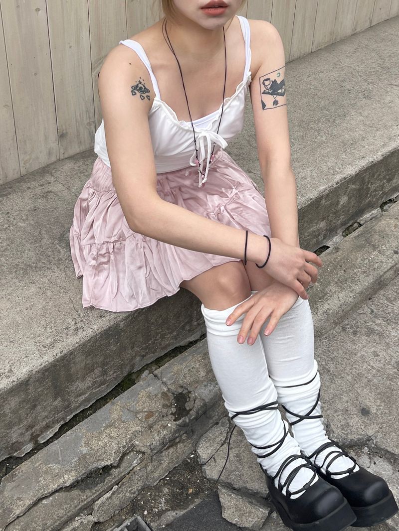 Loose Layered Knee Socks