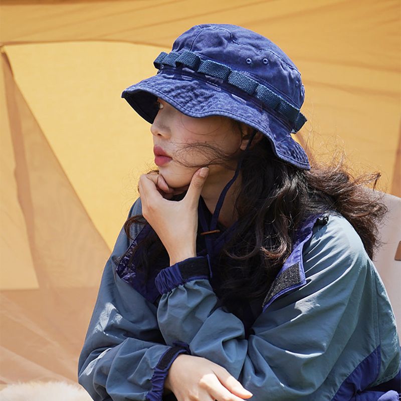 LOOKING4U(ルッキングフォーユー)の「On the Moment reversible outdoor bucket hat C4 NAVY(帽子)」
