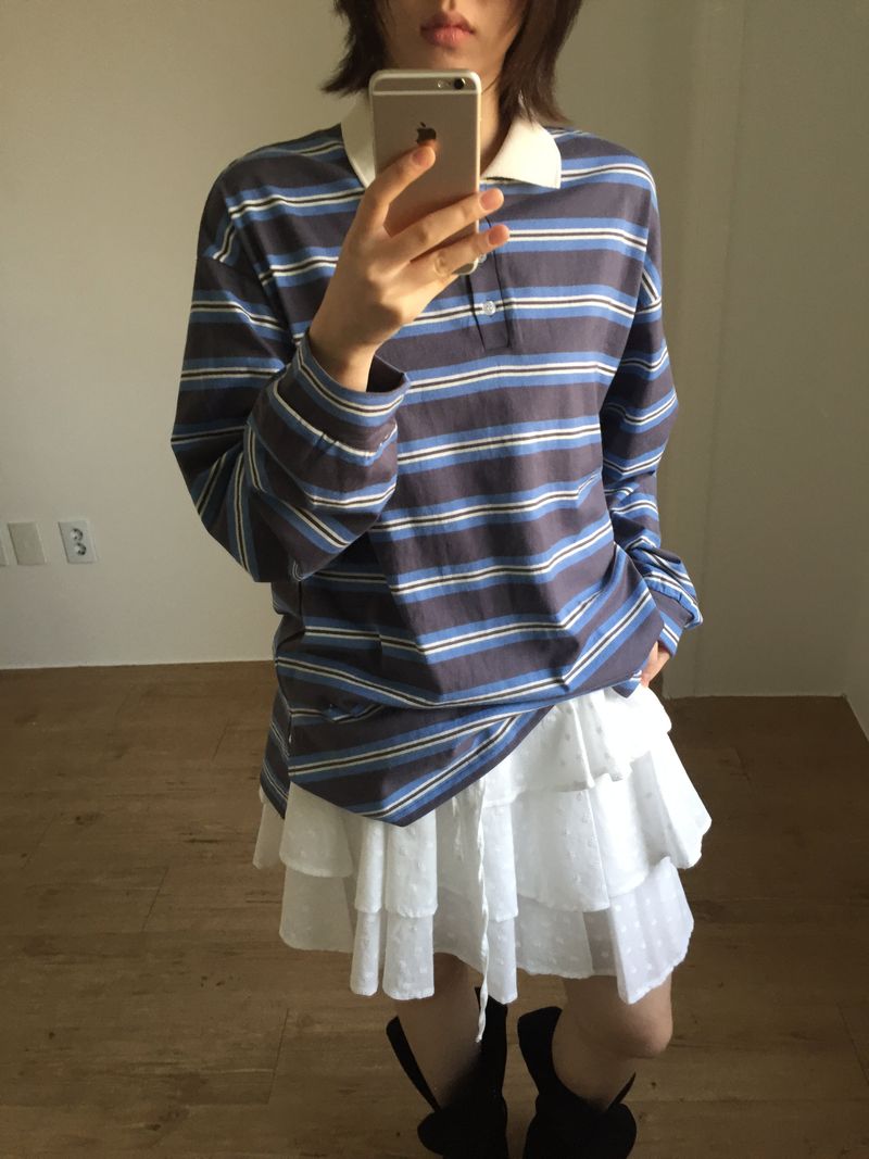 Rugby Stripe Long Sleeve (2color)