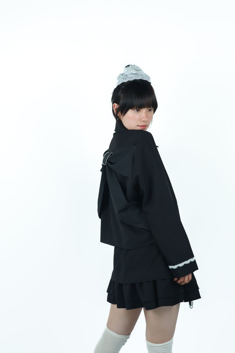 bigribbon jacket(black)