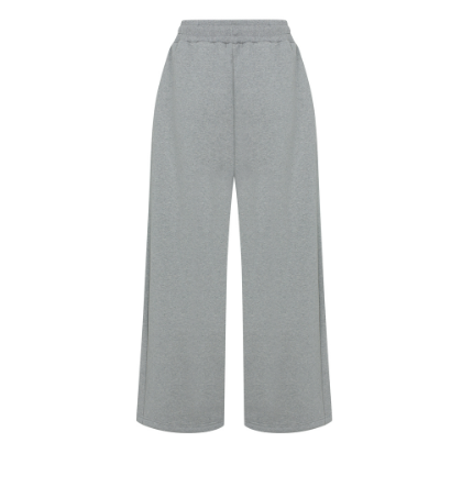 [mnem] pintuck logo jogger pants (gray)