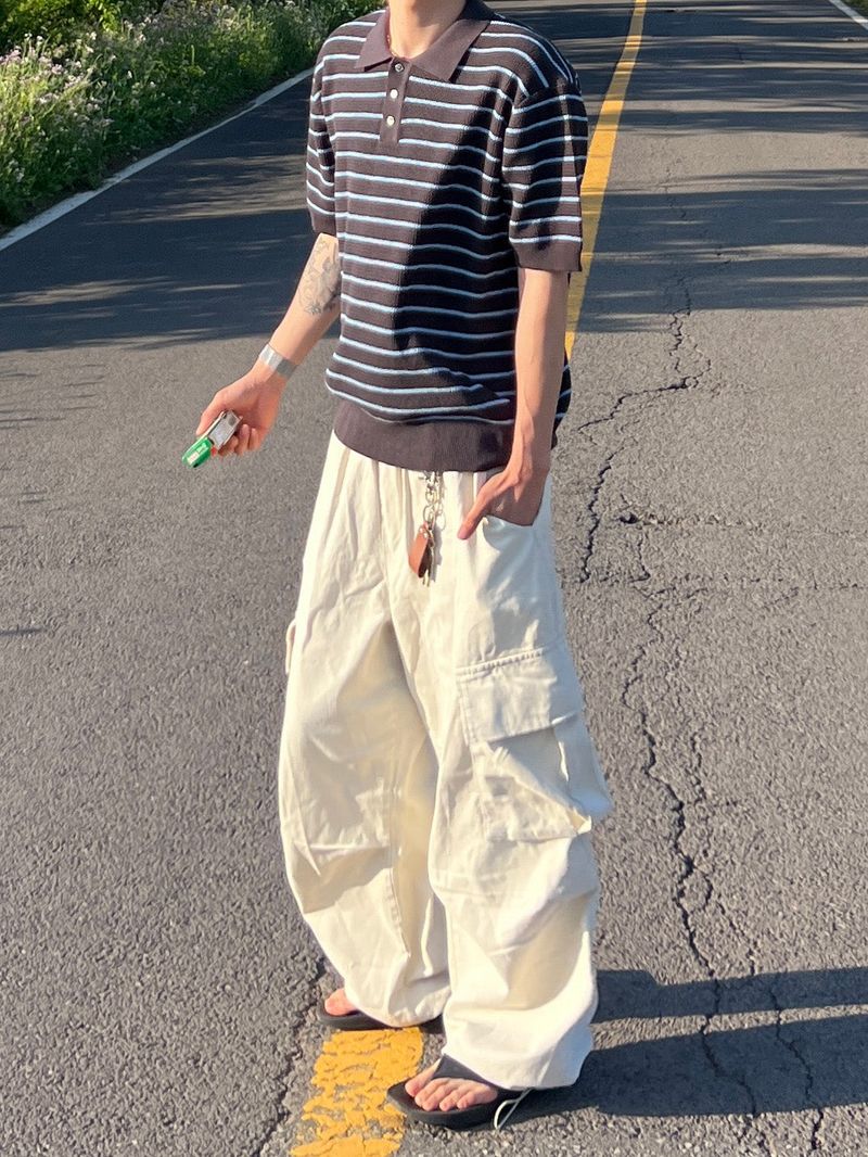 Cold-Washed Cargo Pants (6 Colors)