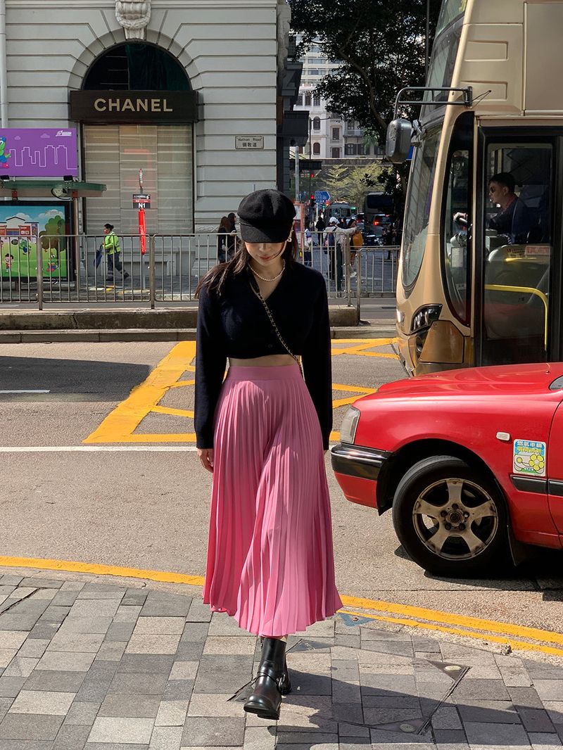 [MADE] LOVE MORE PINTUCK LONG SKIRT