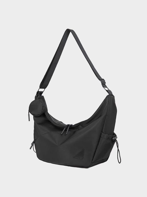 (UNISEX) Supple Shoulder Bag (with mini pouch)