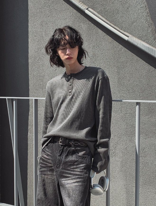 2PLAN（ツープラン）の「ヘリテージクロームワッフルヘンリーネック（トップス）」