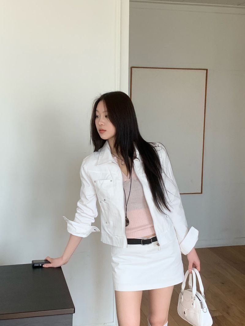 Haze Metal Stud Cotton Jacket