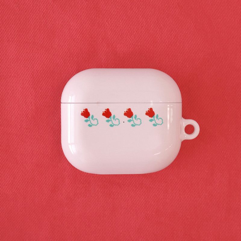 Organize a bit（オーガイナズ ア ビット）の「oab フラワーairpodsケース (ピンク)（スマホグッズ/小物）」