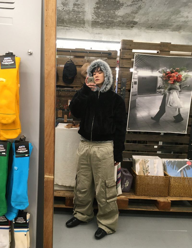 No.1492 eskimo hood ZIP-UP (3color)