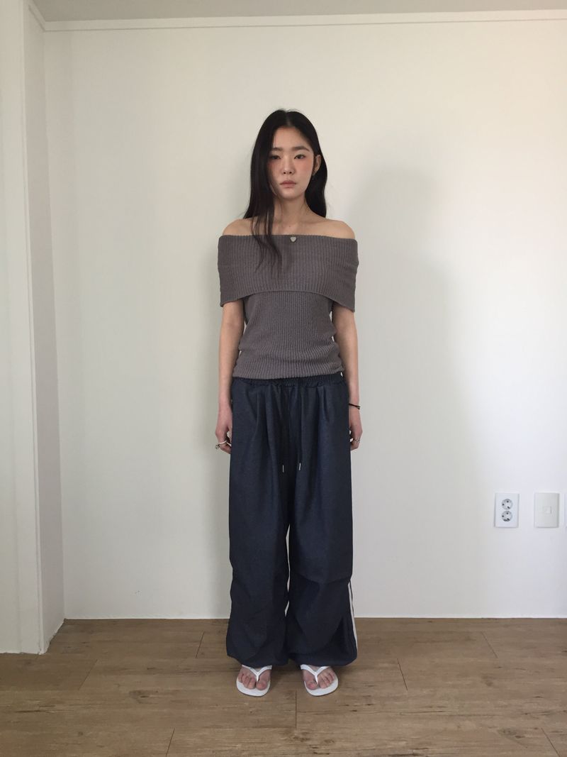 Ella Knit Off Shoulder (4color)