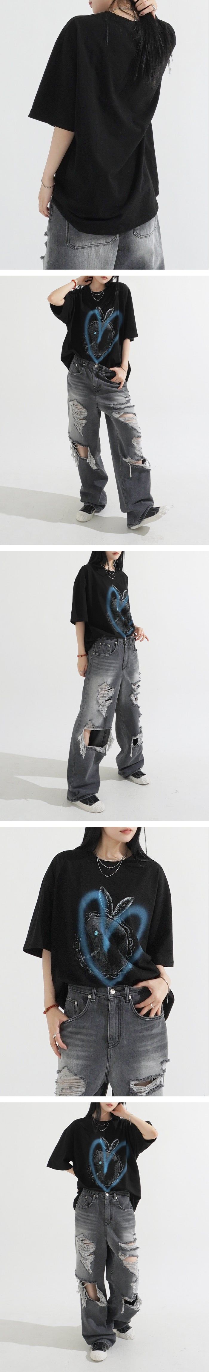 Rabbit Spray Over-Fit T-shirt