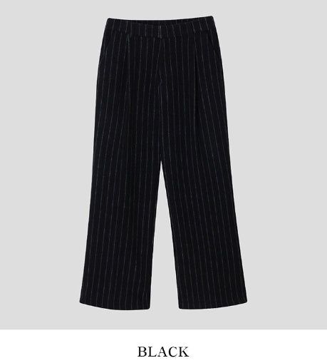 Ovening Stripe Wool Slacks