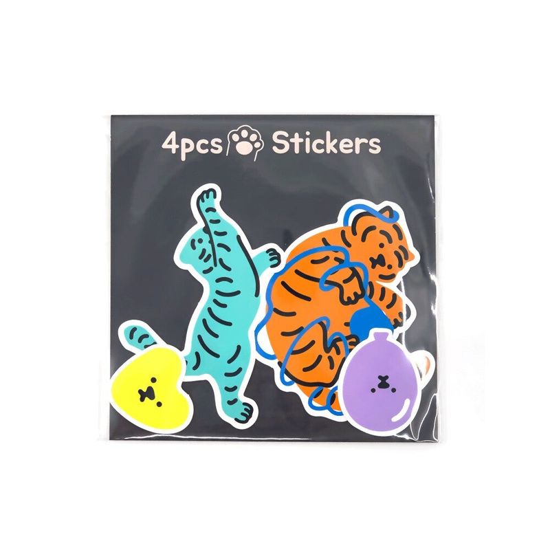 MUZIKTIGER(ムジークタイガー)の「OOPS & HEY TIGER 4PCS STICKERS(Smartphone Accessories)」