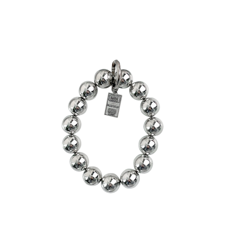 [SET]Wavy chrome silver case + grip + strap