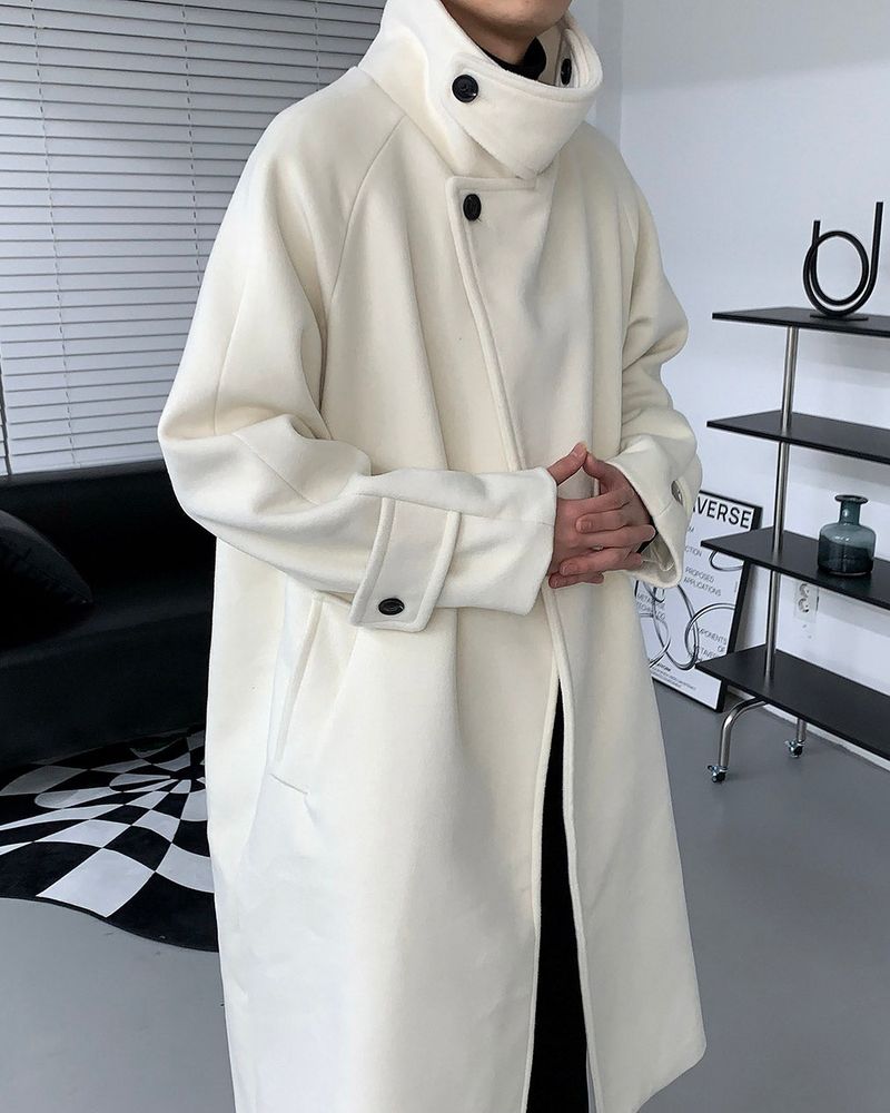 SI High-Neck Long Coat (2 colors)