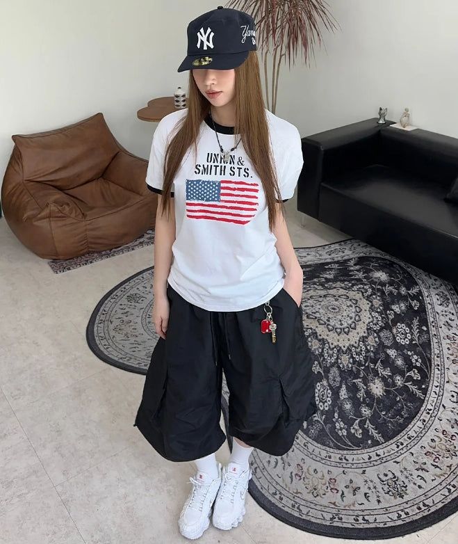 Edin Nylon Cargo Bermuda Pants