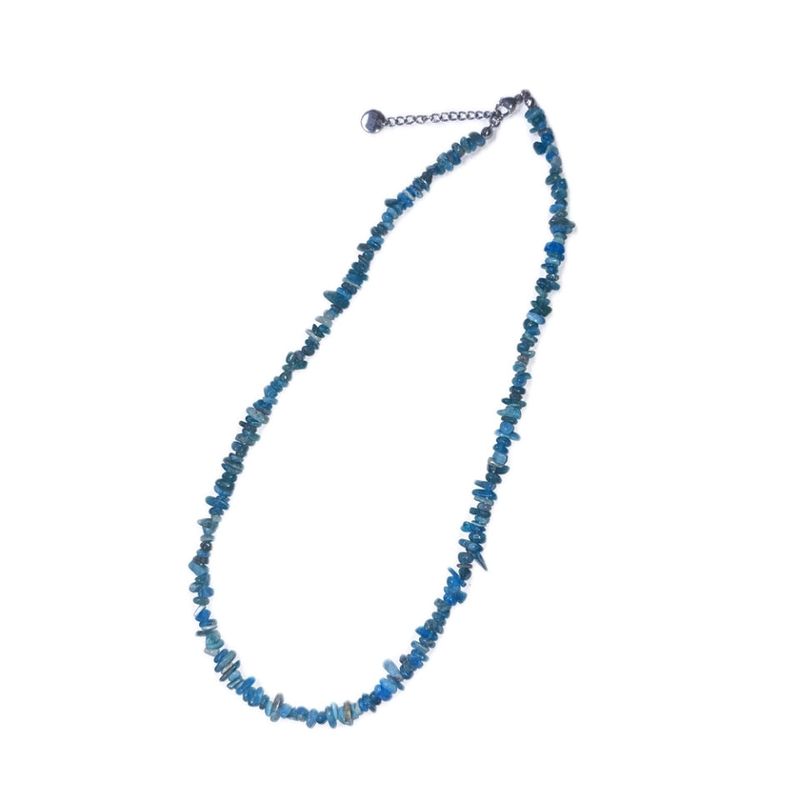 mini gemstone necklace (blue)