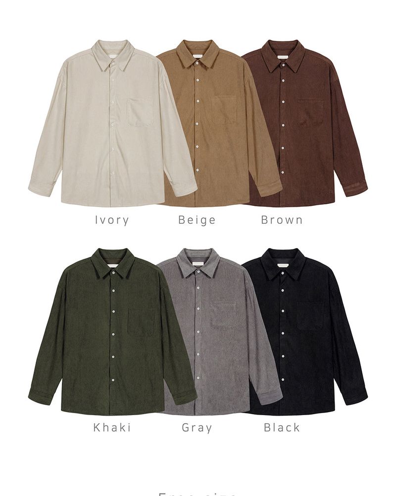 Lea Oversized Corduroy Shirt