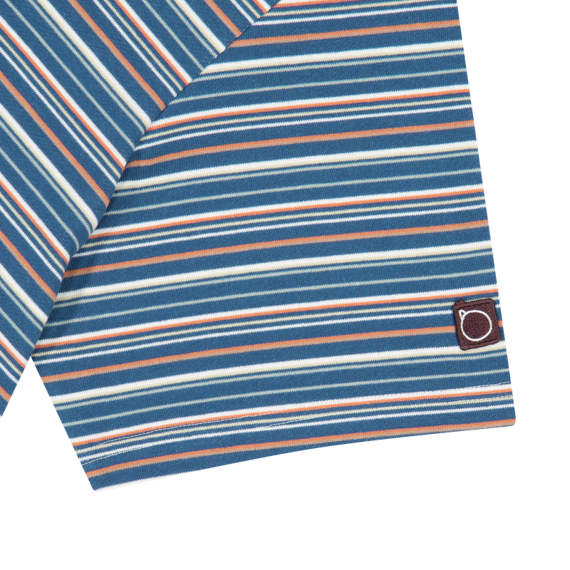 ALARM MULTI STRIPE T SHIRT BLUE_MAN