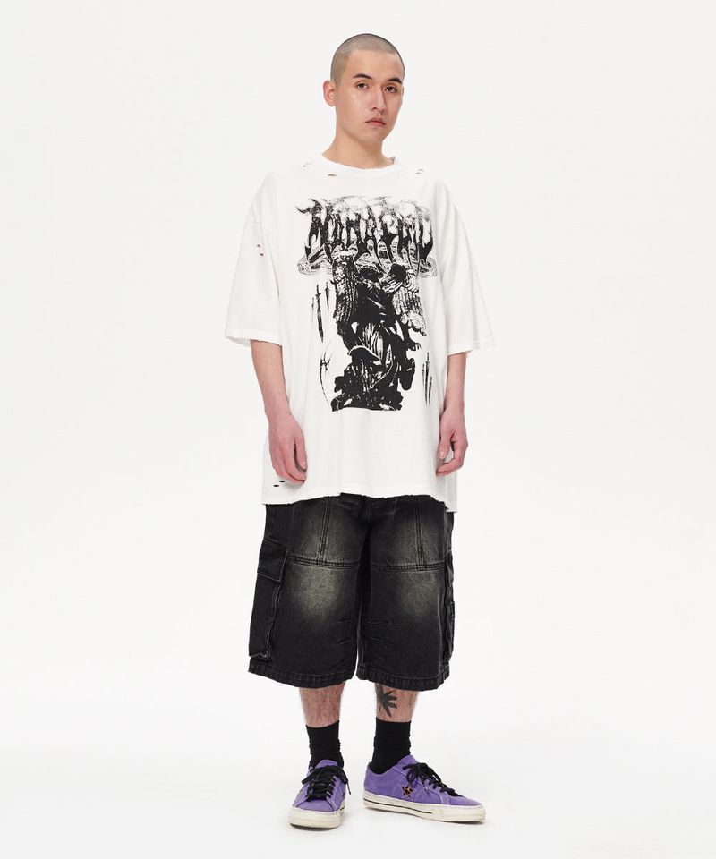 BERMUDA CARGO DENIM SHORT