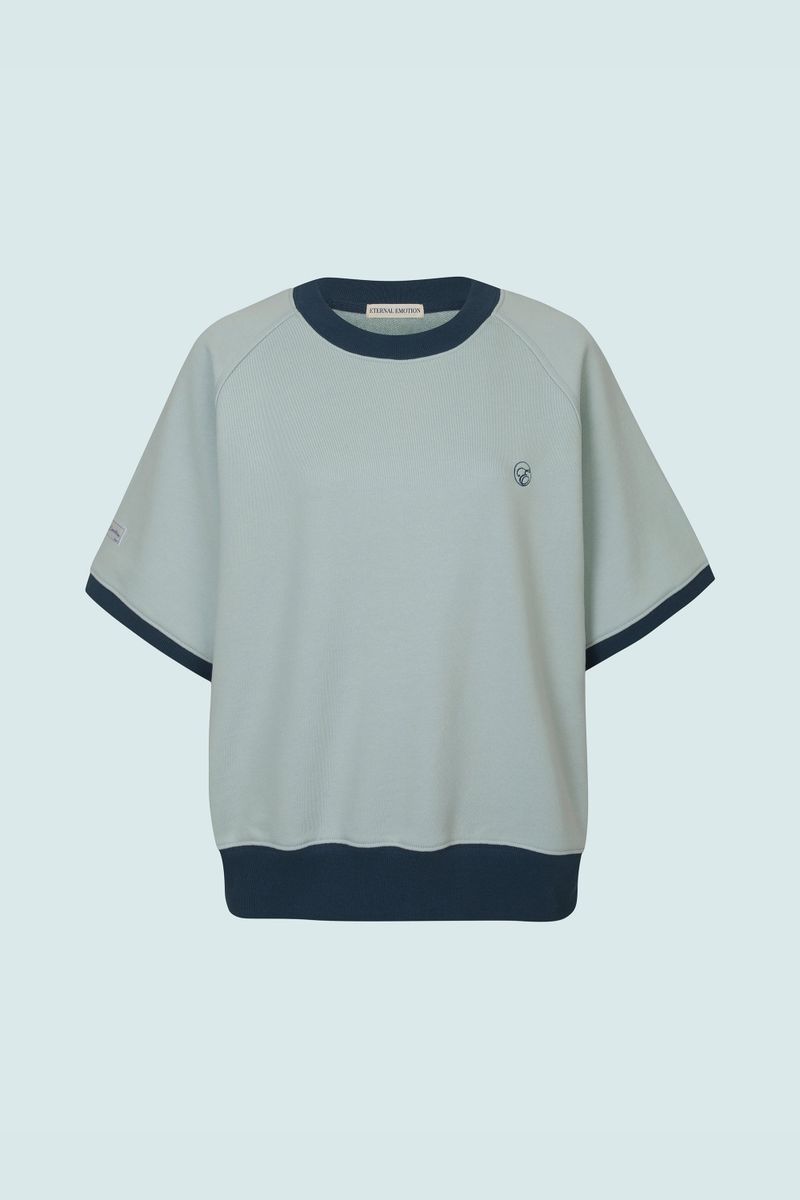 ETERNAL EMOTION(エターナルエモーション)の「COMFORT REGLAN SHORT SWEATSHIRTS (GREEN)(Tops)」