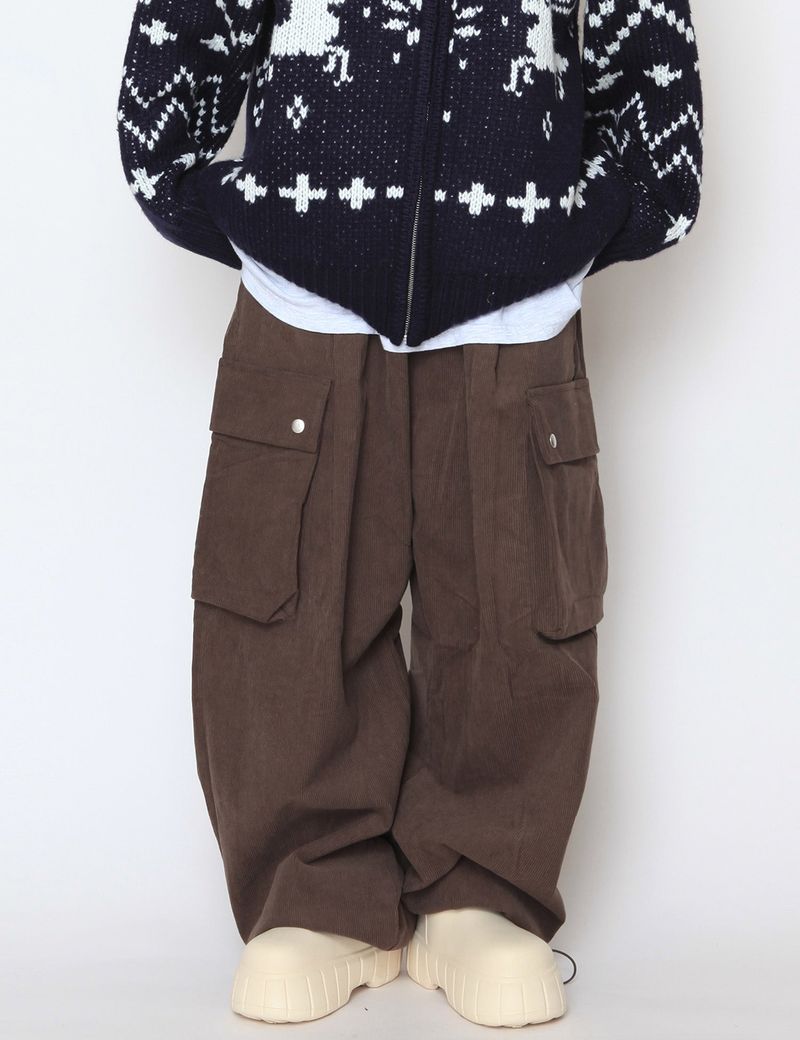 nutellike(ヌテールライク)の「Corduroy Snap Cargo Pants(Pants)」