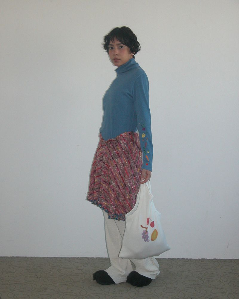 Market turtle neck, Blue