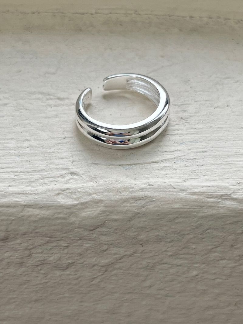 (silver925) Volume open ring