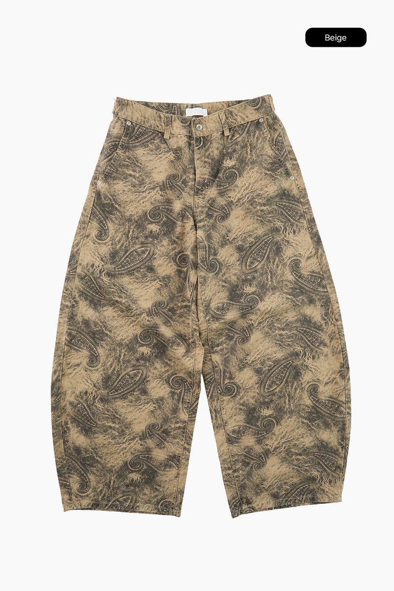 Mora paisley curved pants