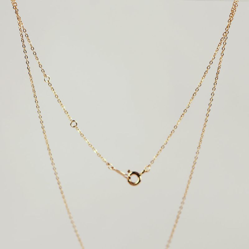 DROP PEARL 14K GOLDFILLED NECKLACE (S size